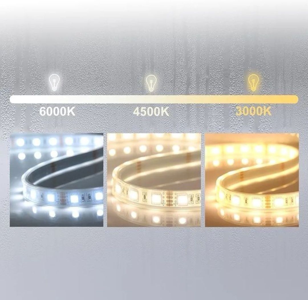 LED Огледало за баня 80×60, увеличителна част, обезпотител и bluetooth