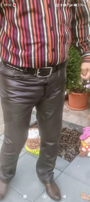 Pantaloni piele naturală