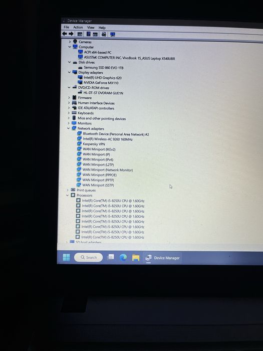 Laptop Asus X540UBR cu procesor i5 gen 8