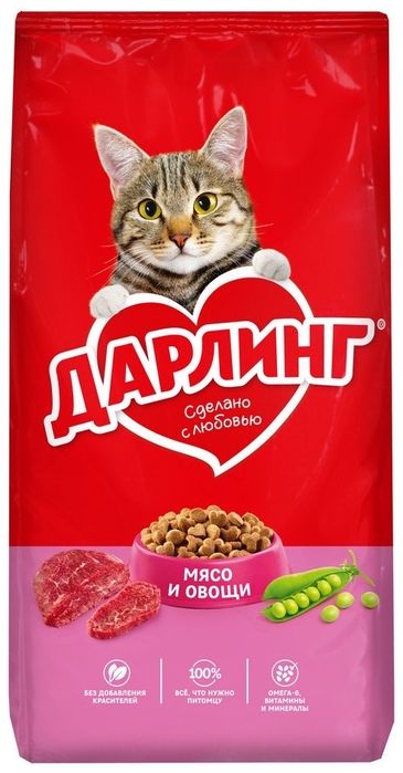 Корм Darling для взрослых мясо, овощи 15 кг