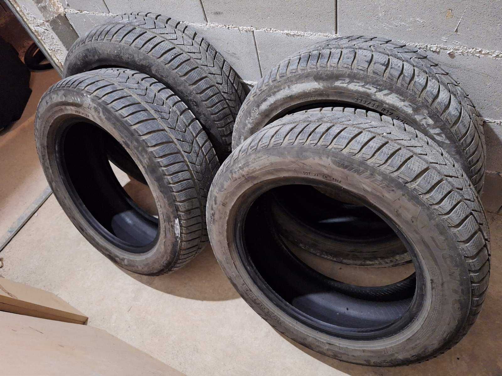 4 броя зимни гуми PIRELLI Sottozero3  225/55/17 RUN FLAT