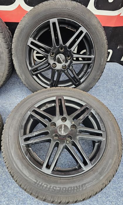 JanteAliaj16''5x112-Vw,Skoda,Seat,Audi,Mercedes+Cauciucuri205-55-16M+S