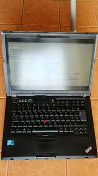 Laptop Lenovo Thinkpad T400, 4Gb, 14.1", 160Gb, DVD RW, alimentator