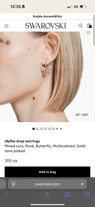 Swarovski НОВА колекция обеци