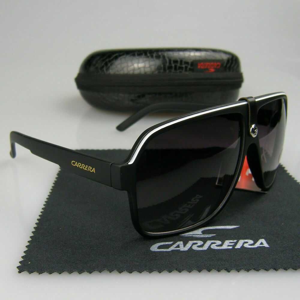 Мъжки Слънчеви Очила Carrera Sunglasees Black Черни Каррера Червени