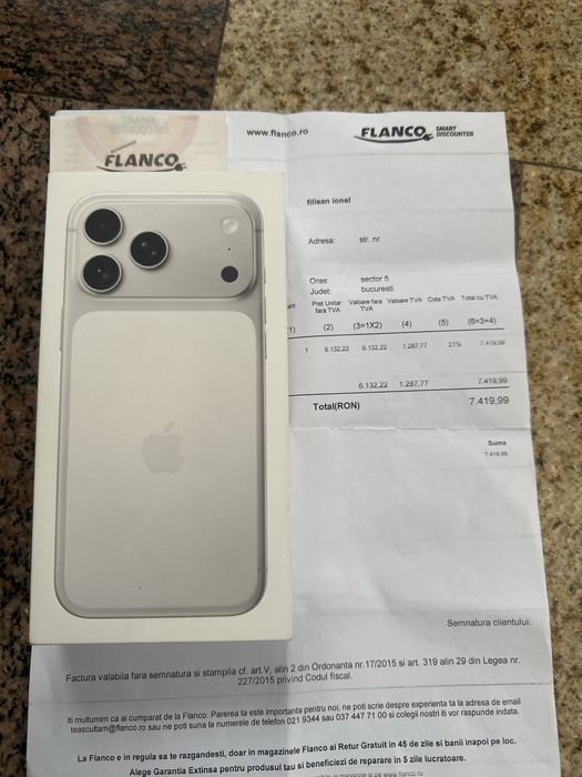 Iphone 17 Pro Max 2 Ani Garantie Flanco