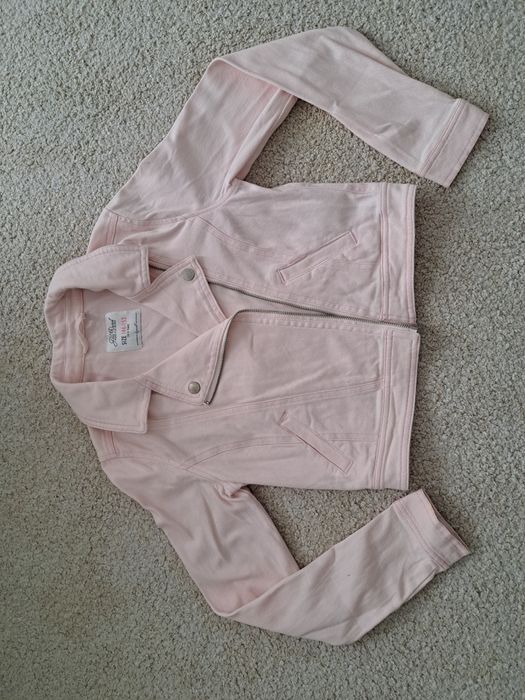 Geaca blugi roz hm marimea 146 152 pentru 11 - 12 ani