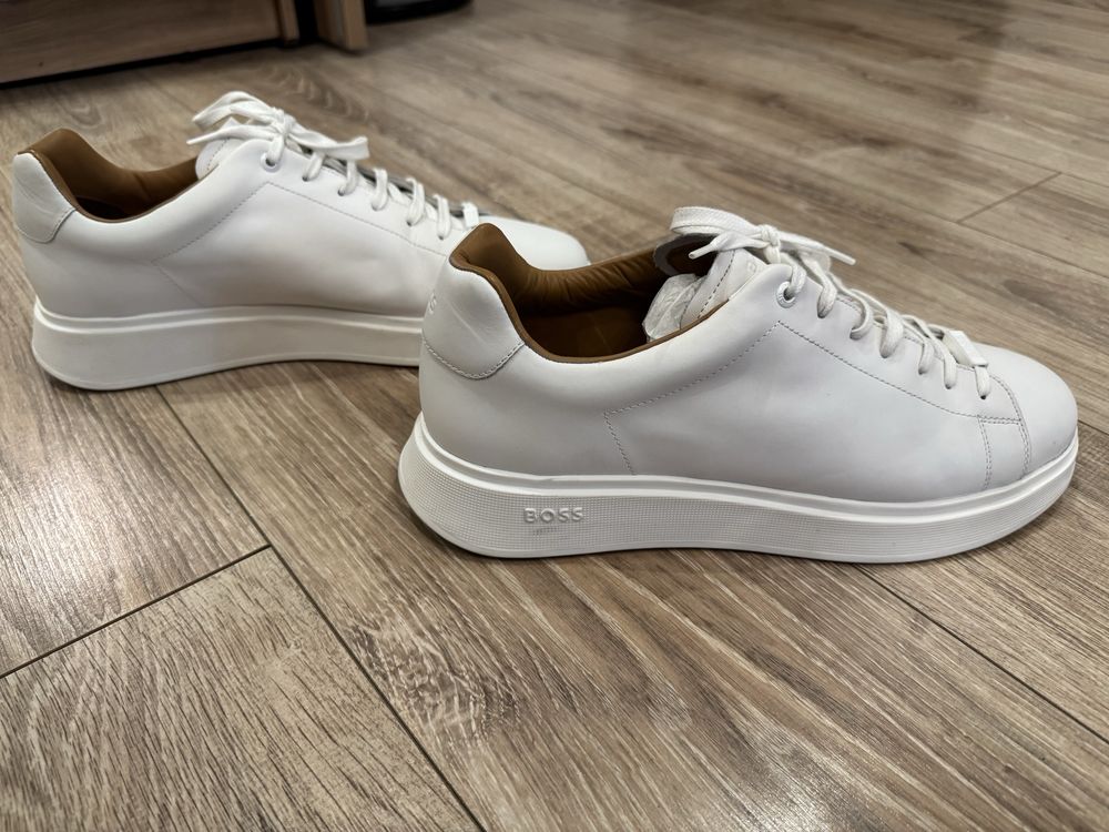 Оригинални Обувки BOSS Bulton – White on White