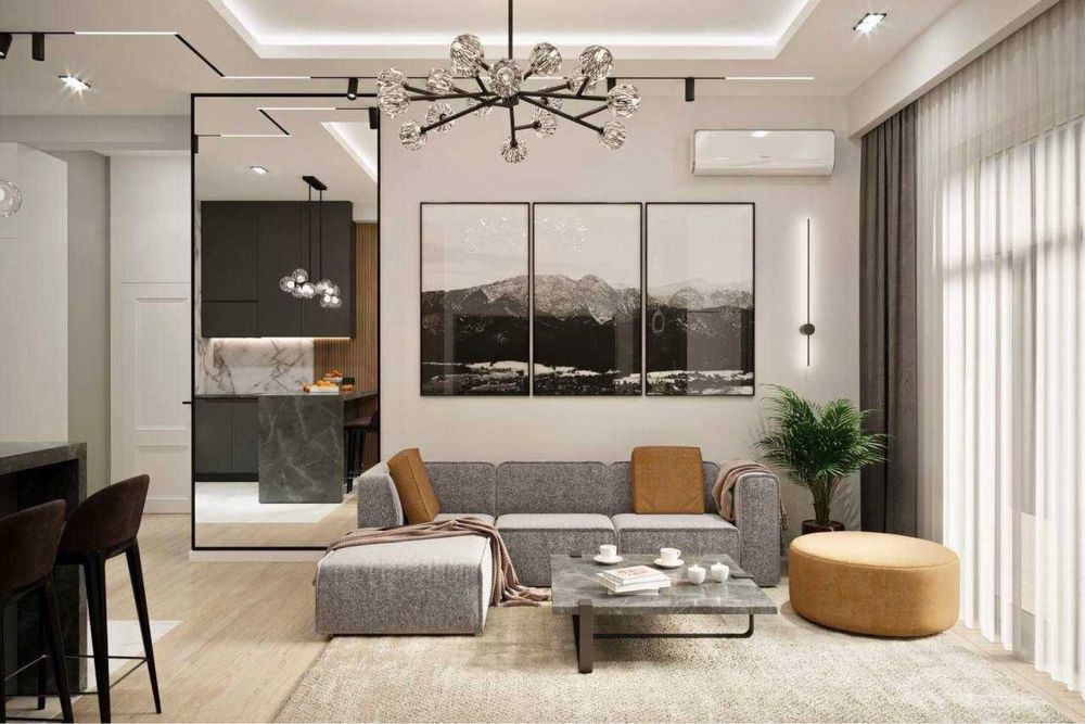 Tashkent city Boulevard! 2ка 76м2 с видом на фонтан и Авторский ремонт