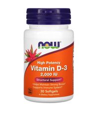 Now Foods Vitamin D-3 2.000IU 30 softgels