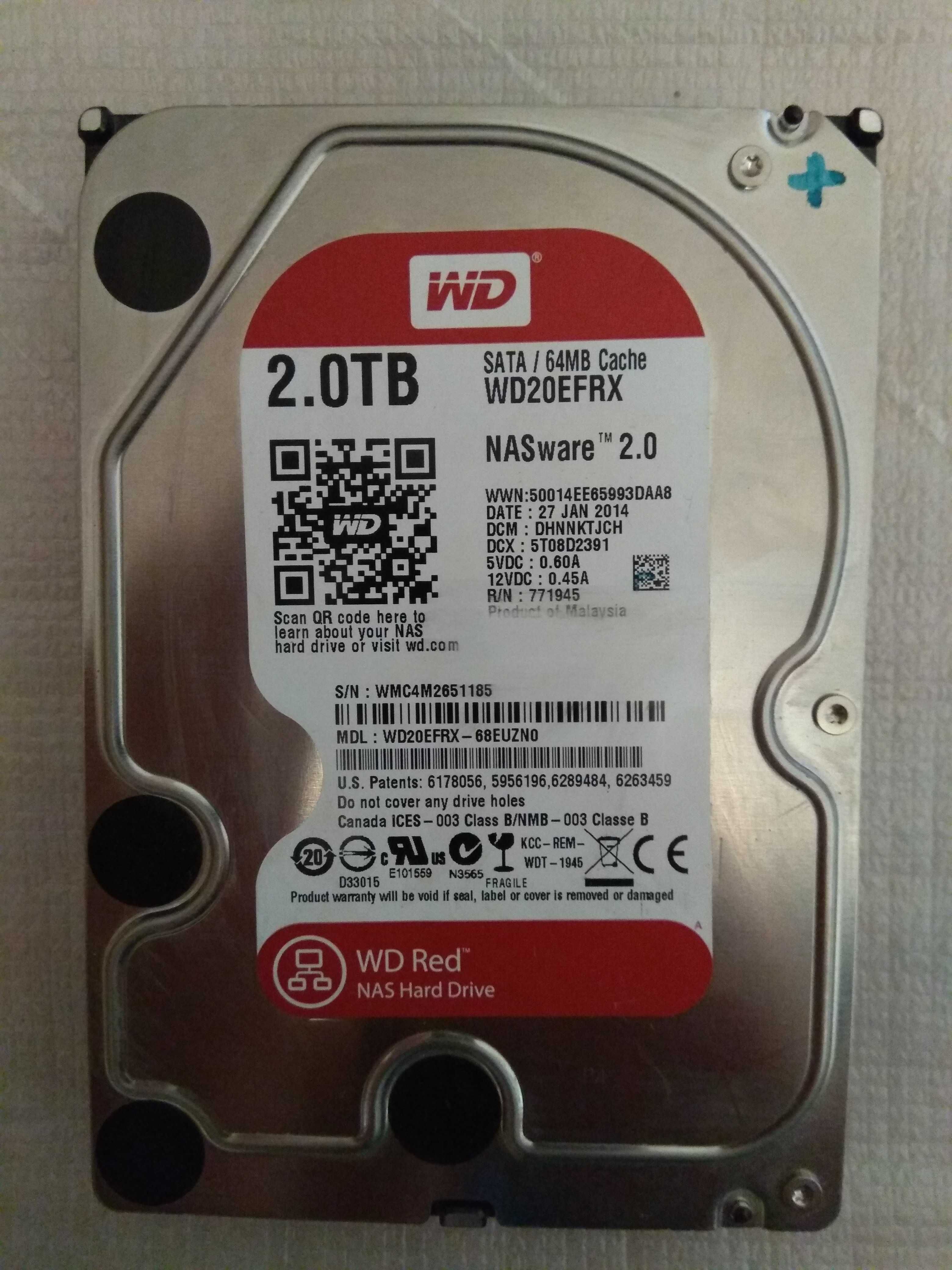 Продам жёсткий диск Western Digital, 2Tb, в отличном состоянии.