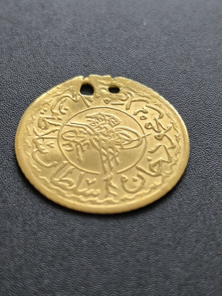 Златна монета, NEW ALDI ALTIN 1827 год, султан Махмуд II, тегло 1.51 г