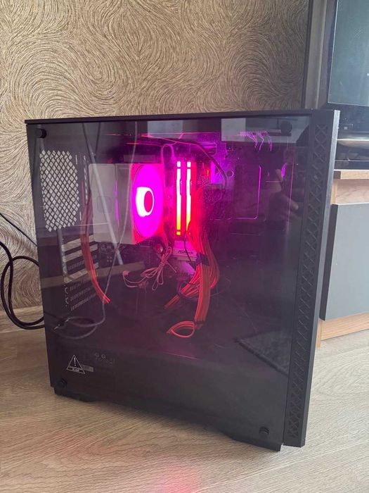 Игровой/рабочий ПК (4060TI) + 2 монитора + геймпад + микрофон + кресло