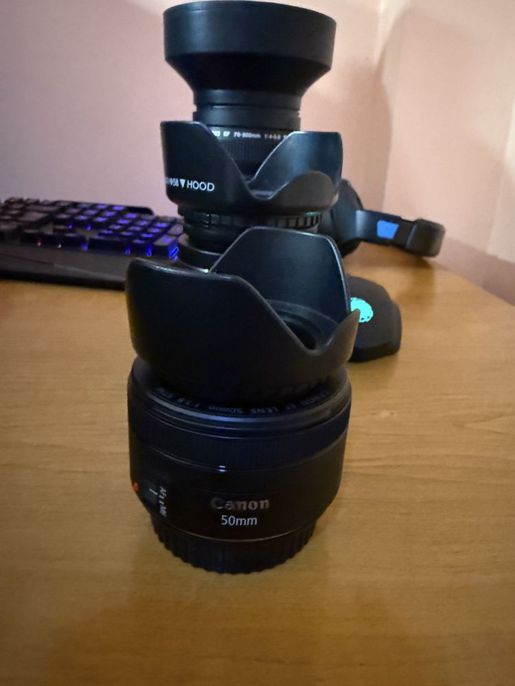 CANON EOS 4000D / T100 REBEL с 4 обектива