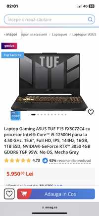 Laptop Asus Tuf gaming F15
