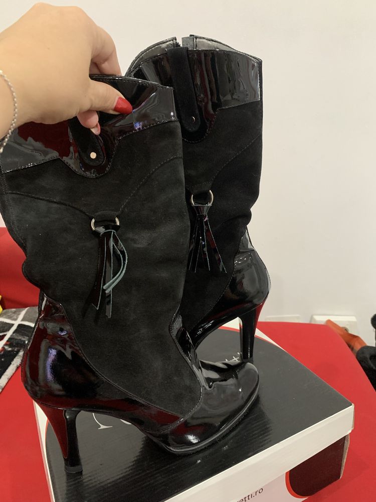 Cizme piele noi, elegante