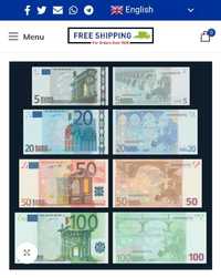 Vand 4 Banknote de Euro cu acelas S/N