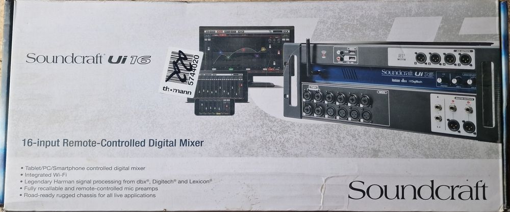 Mixer digital Soundcraft UI16 varianta Harman Kardon