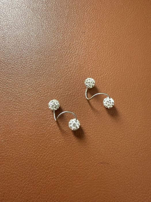 Cercei de minge spirală de lux