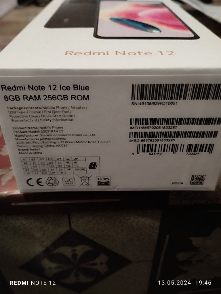Redmi nout 12 8/256 ice blue