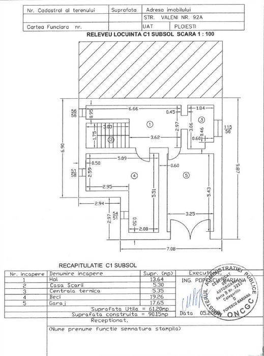 CASA SI TEREN-posibilitate de extindere la 2500 mp Str Valeni Ploiesti