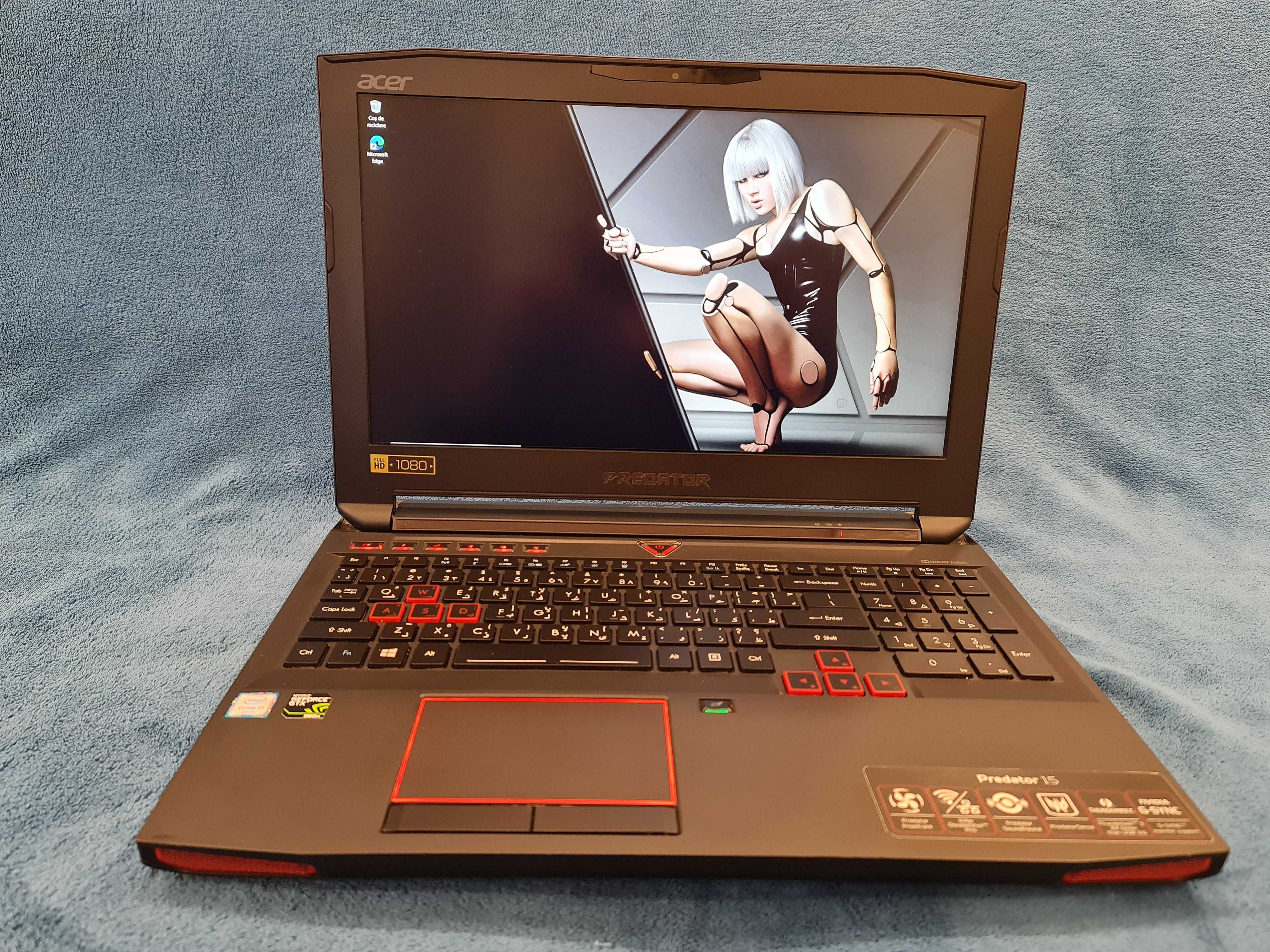 Laptop gaming acer Predator, intel core i7, video 8 GB , 32 gb , 17,3"