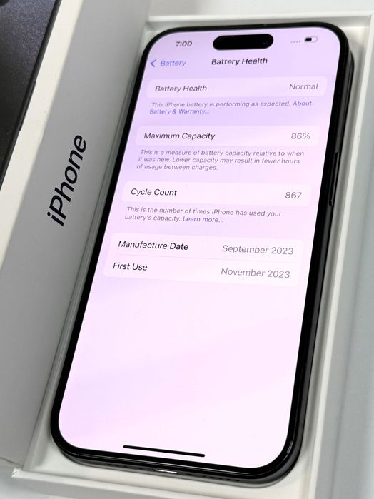 Apple iPhone 15 Pro 128GB - Blue Titanium