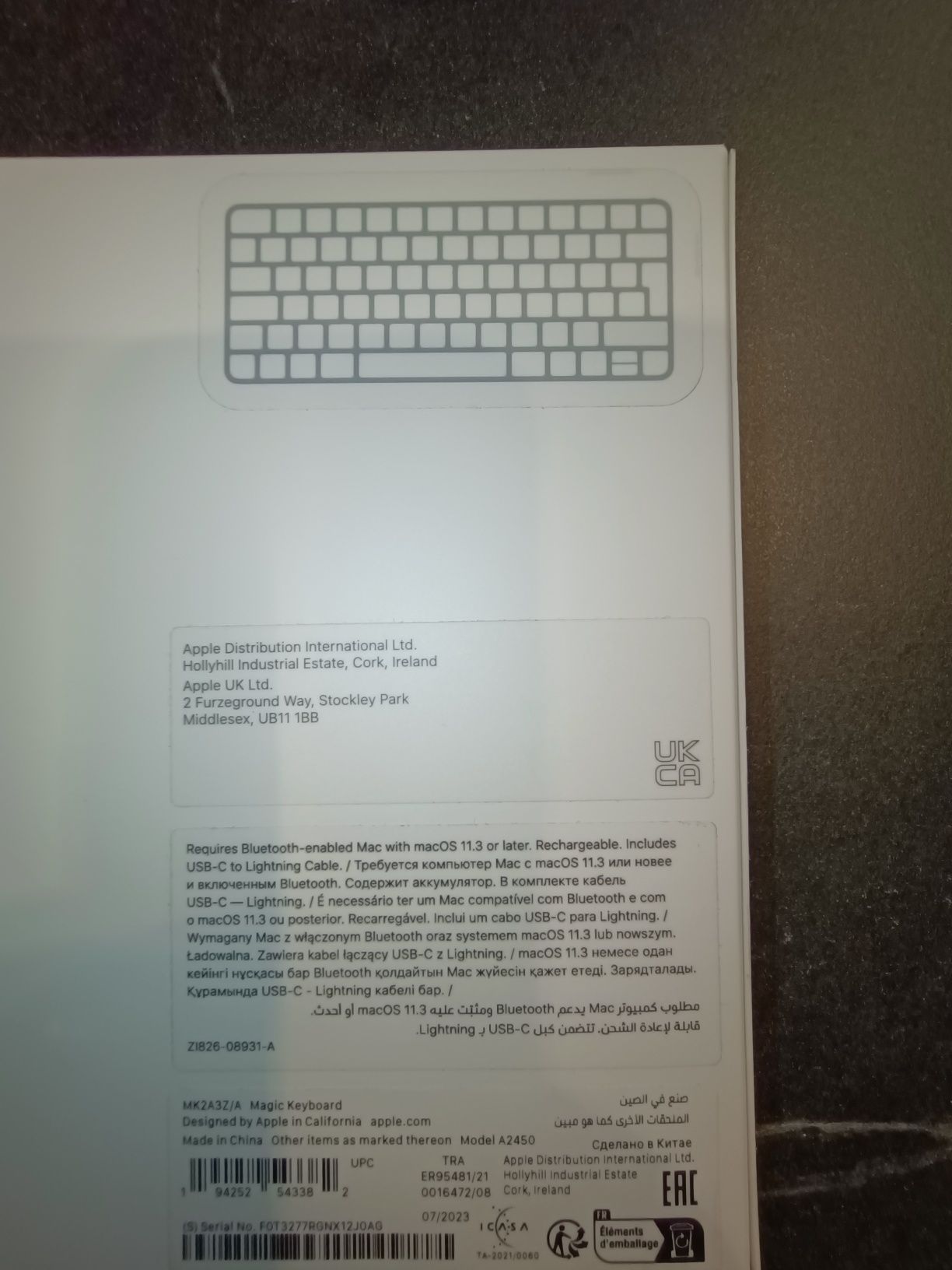 Tastatura apple magic keyboard