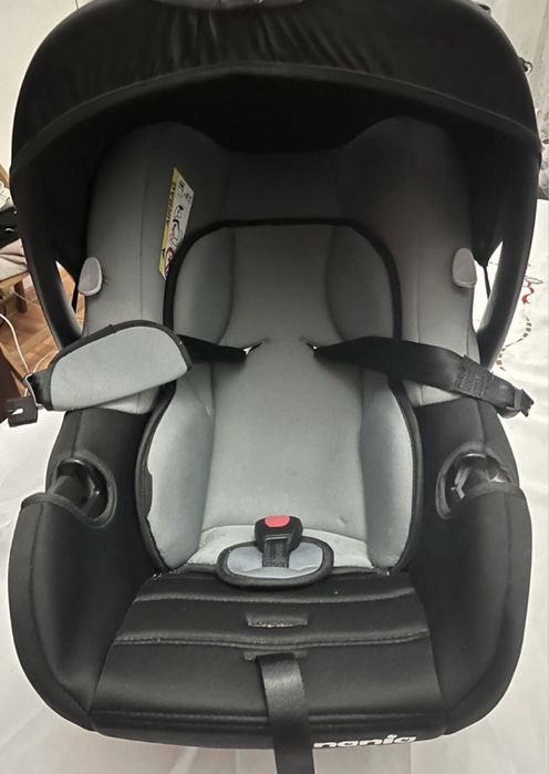 Carucior 3 in 1 Nania Giulia + Scoica auto pt bebe 0-6 luni