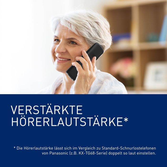 Telefon digital fără fir Panasonic KX-TGU130EXB cu robot telefonic