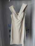 Rochie eleganta crem, albastra sirena pe corp 38 40