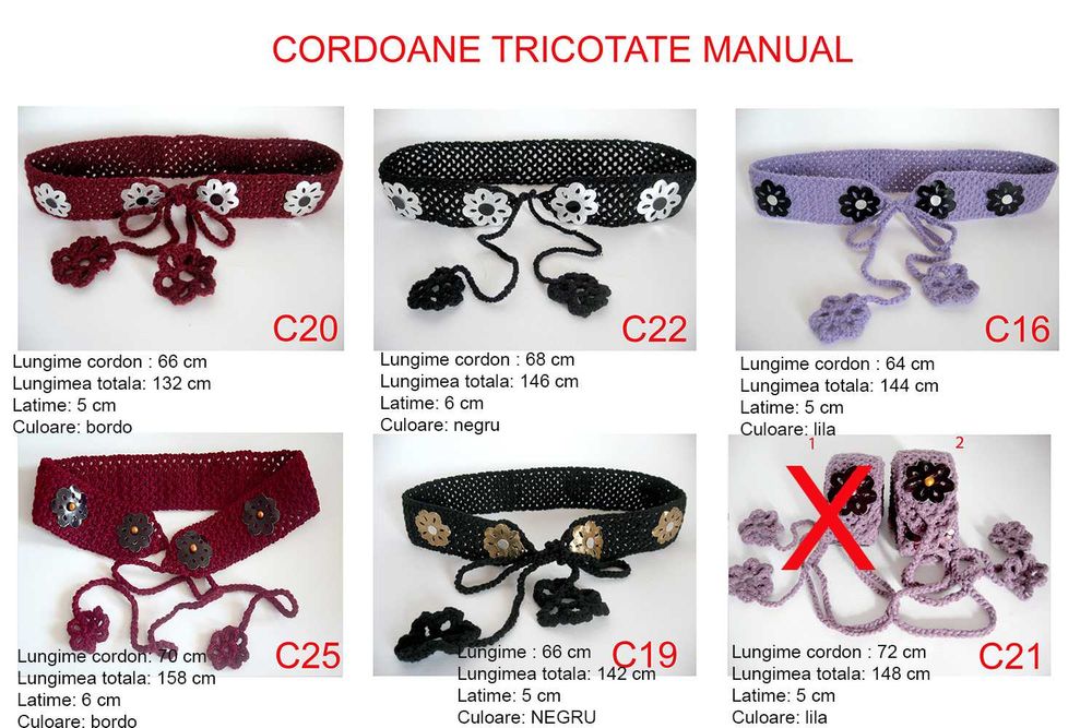 Tricotaje manuale: ciorapi, botoșei, maieuri, cordoane