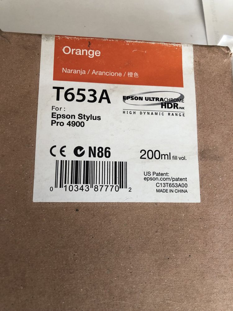 3 cartuse toner Epson Orange,Black,Green