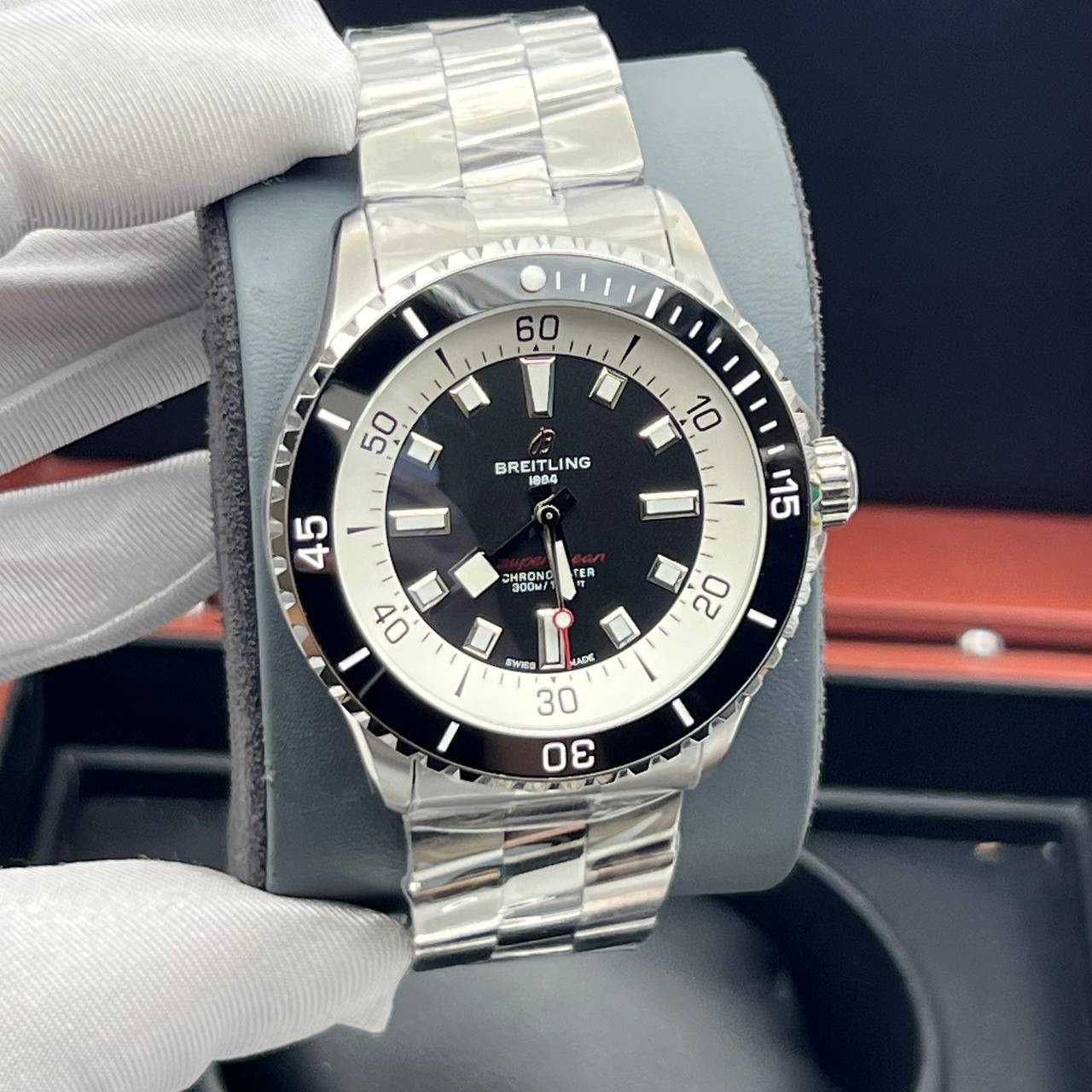 breitling superocean inox silver