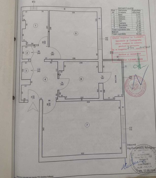 Vând apartament cu 2 camere,cartier Rovine.