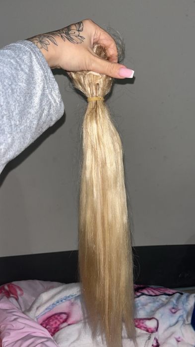 Кератинови кичури естествен косъм