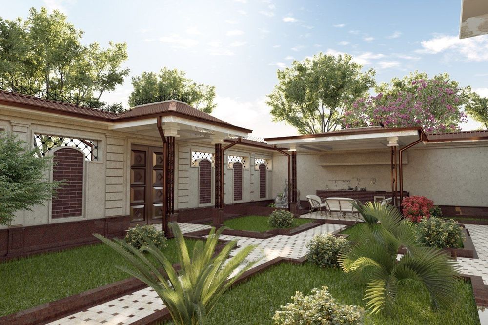 Газон экиш, манзарали ва мевали дарахтлар экиш, дорилаш, хизмати