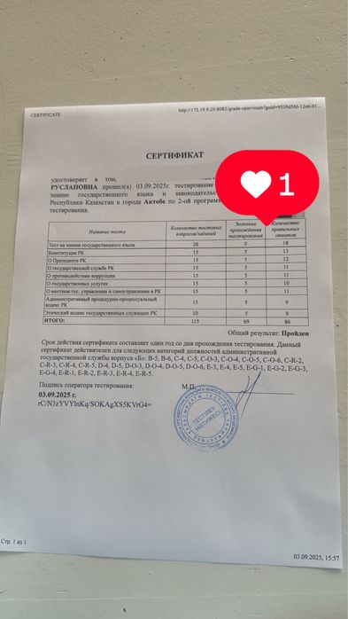 тест на госслужбу