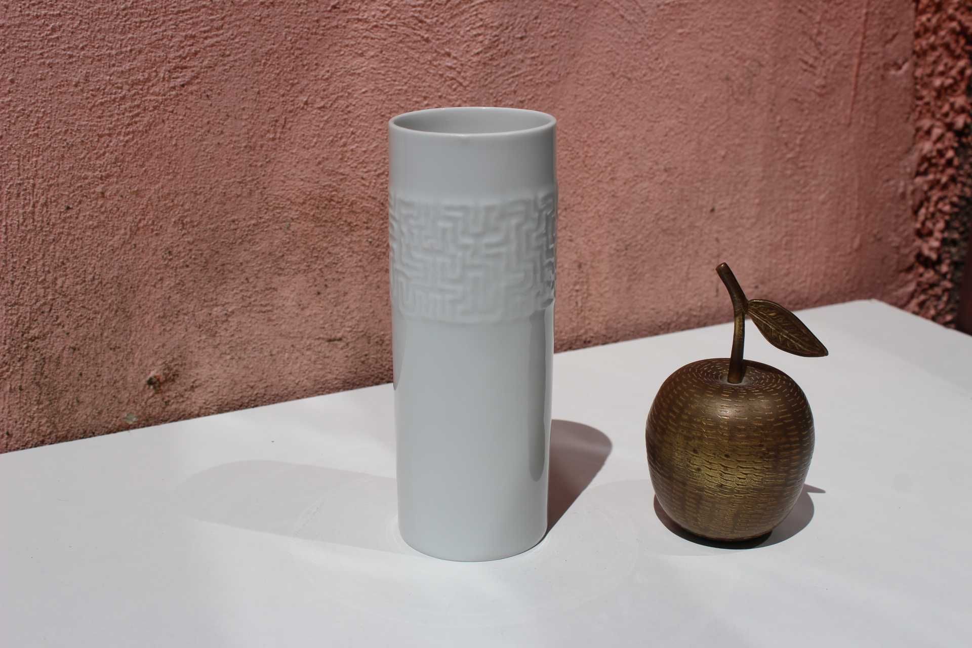 Piesa de colectie, vas flori protelan ROSENTHAL, Cuno Fischer, Relief