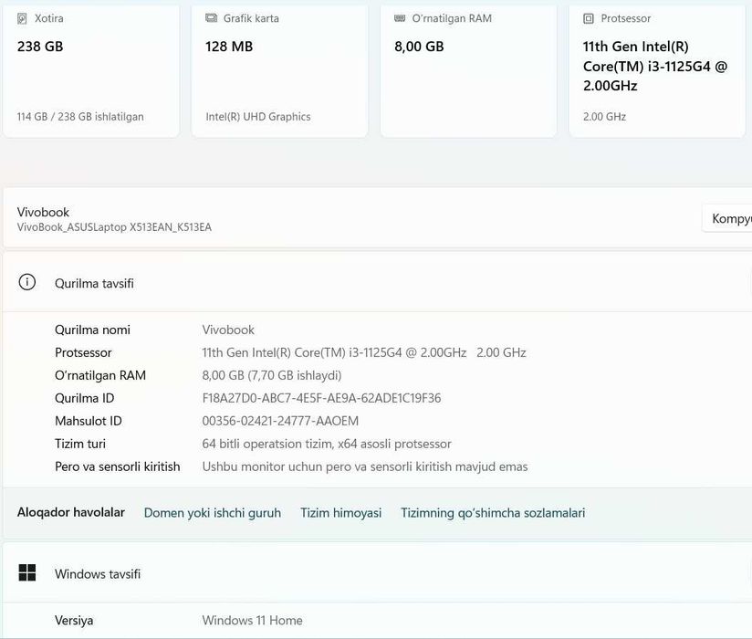 Ноутбук OLED сотилади