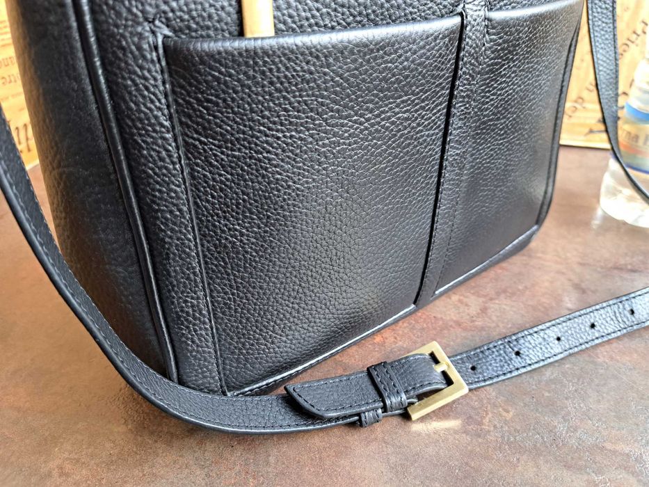 дамска чанта,черна кожена торба-естествена кожа,нова,малка