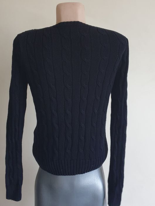 POLO Ralph Lauren Cable Pima Cotton V - Neck M ОРИГИНАЛ Дамски Пуловер