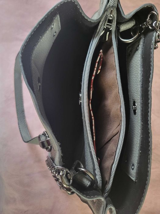 Дамска сива чанта