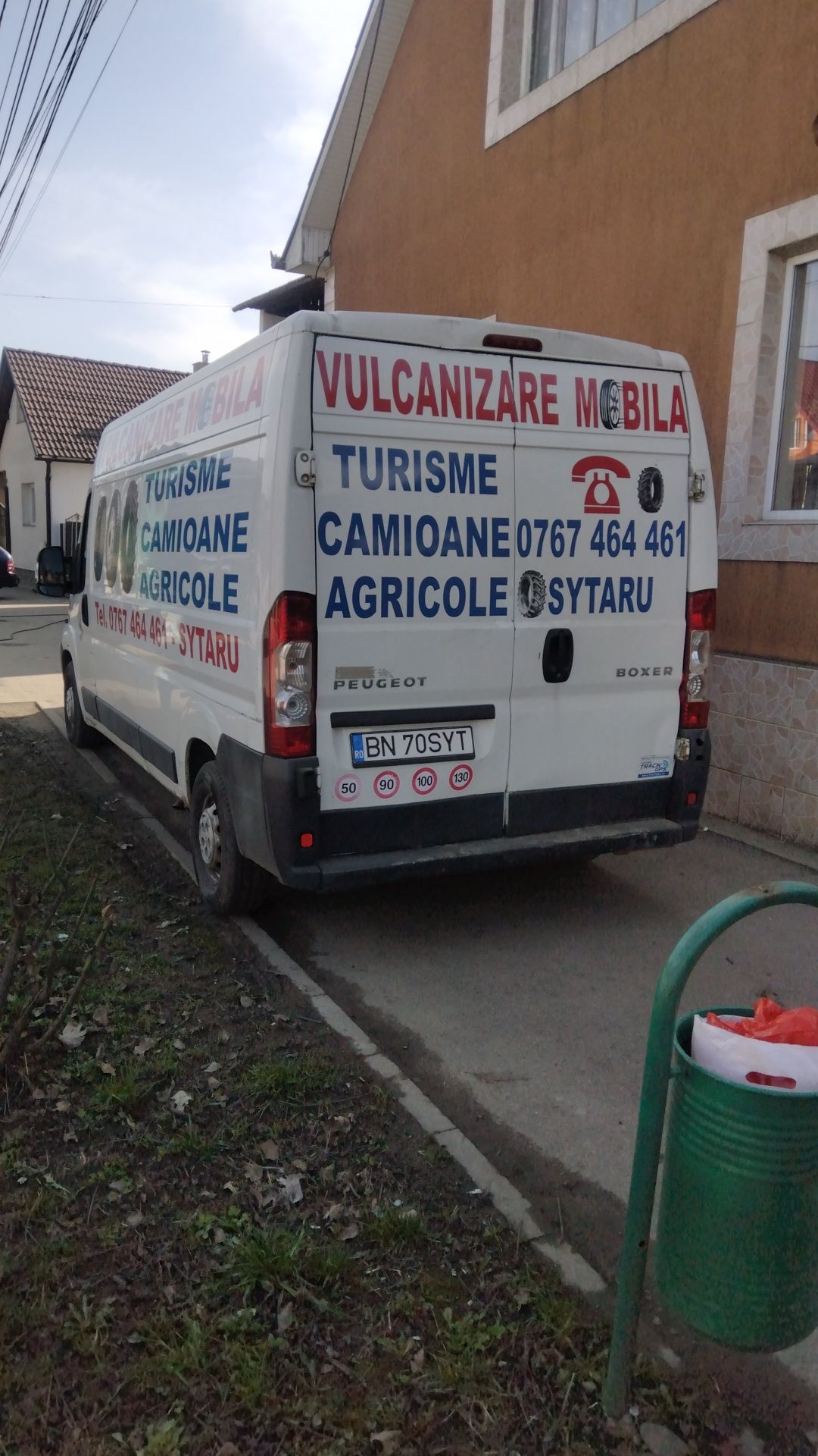 Vulcanizare mobilă în Bistrița Năsăud.