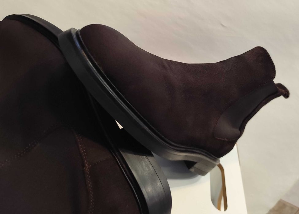 Ghete chelsea plain 41 Massimo Dutti piele naturala moale