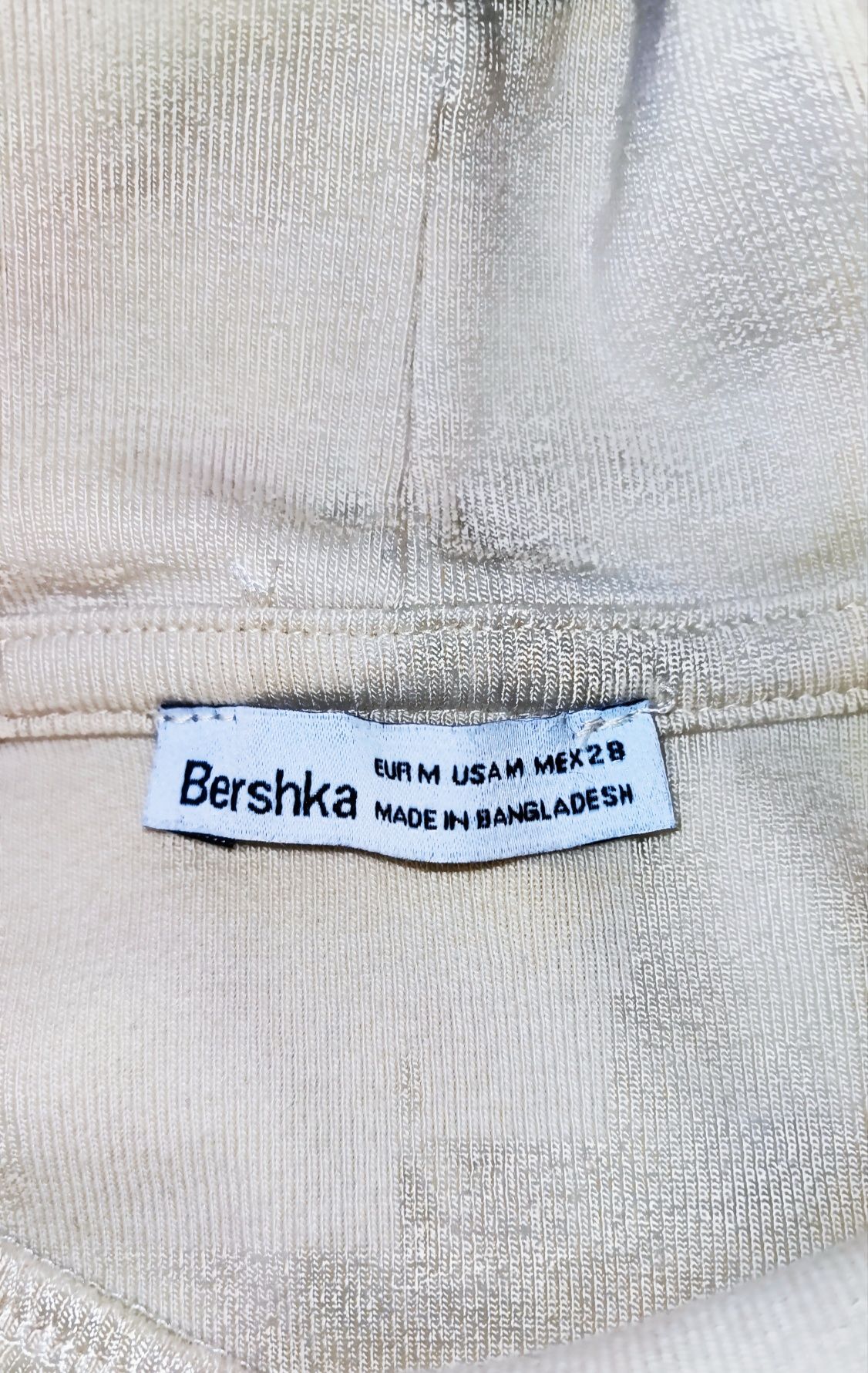 Rochie bej/crem Bershka scurtă