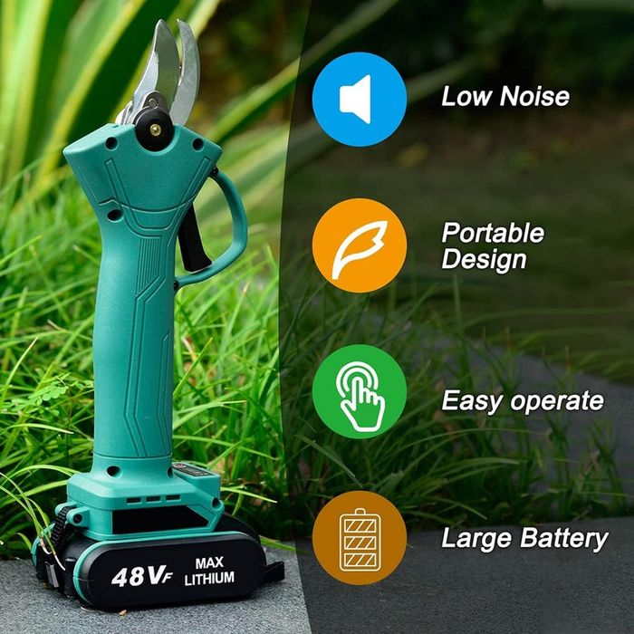 Foarfeca electrica pentru vita de vie si crengi, cu acumulator 48VF 5