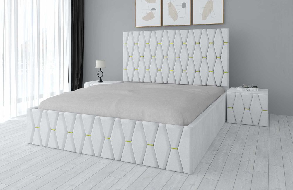 Paturi Dormitoare Tapitate Gri Maro Verde Alb Negru Turcoaz Bej K23