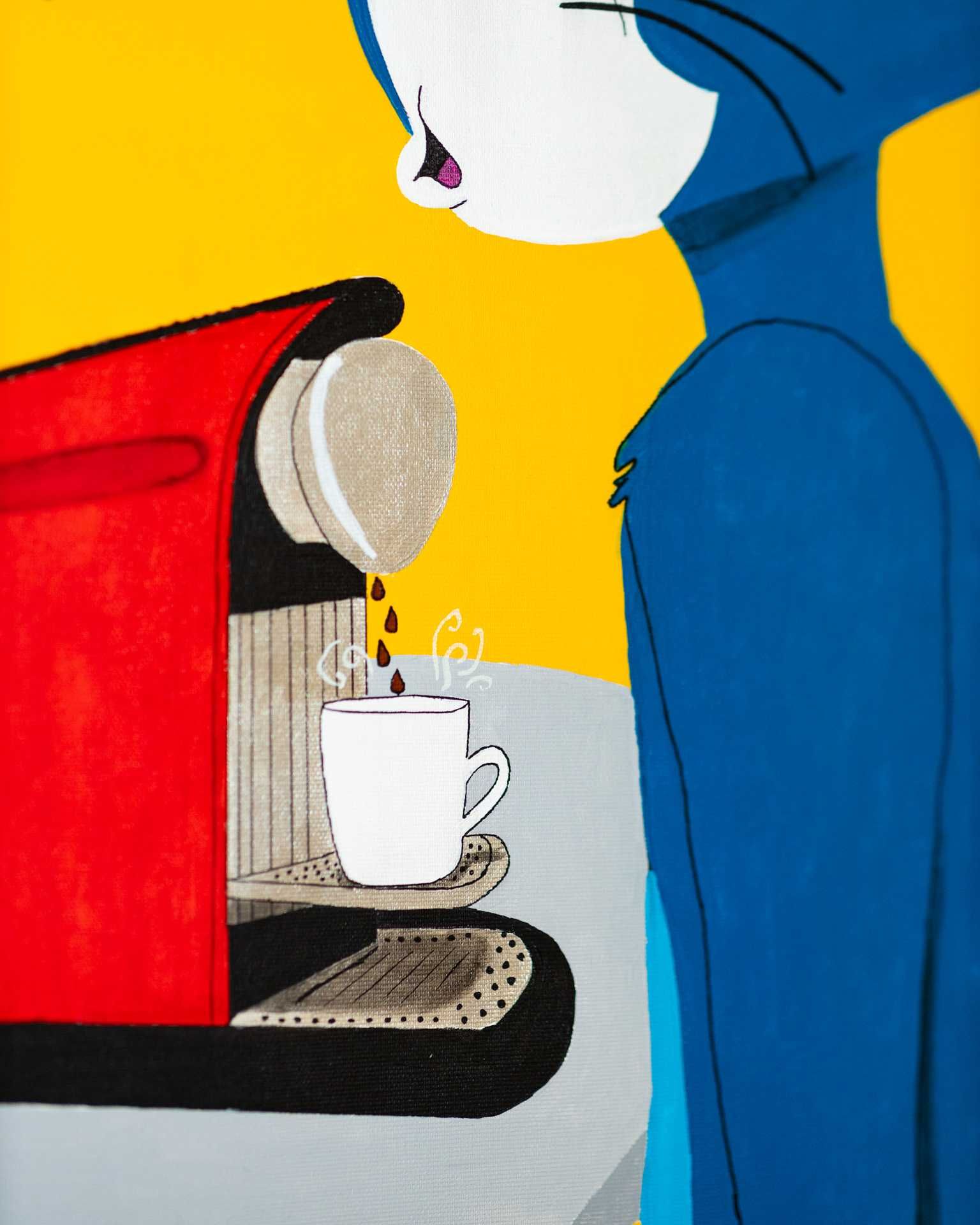 Tablou Pop Art pentru iubitorii de cafea