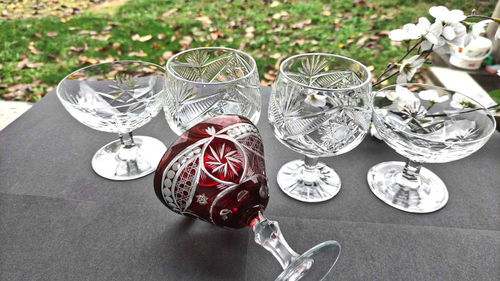 Кристални чаши 2+1+2